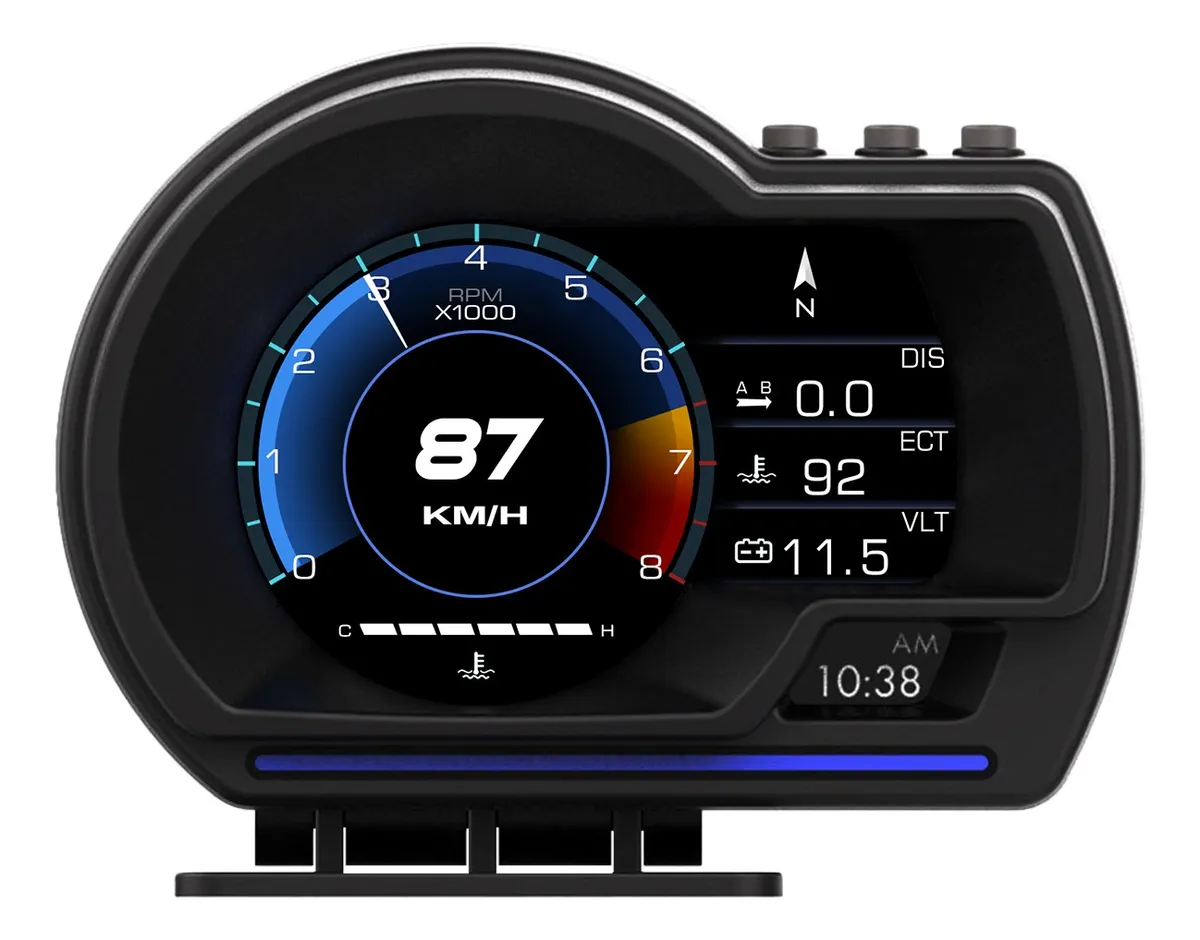 Velocímetro Hud P6 De Doble Sistema Obd&gps Smart Gauge